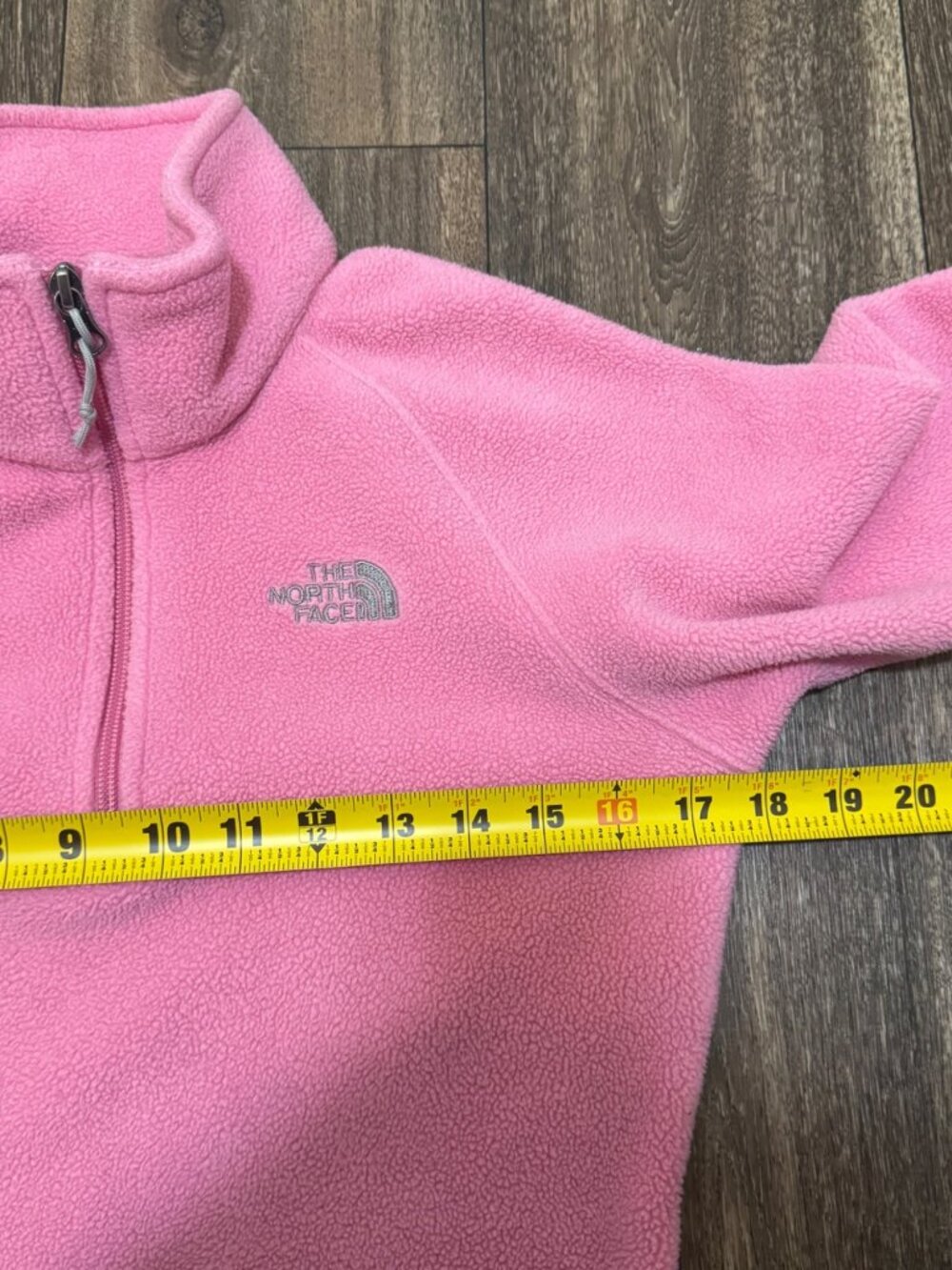 The North Face Women’s Small Pink Quarter Zip Fleece Pullover Outdoor Hiking - Picture 9 of 10